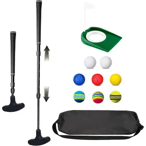 Adjustable Mini Golf Putter Set with 8 Golf Balls, Two Way Golf Putters for Men Women Right/Left Handed, Mini Club Set Golf Gifts