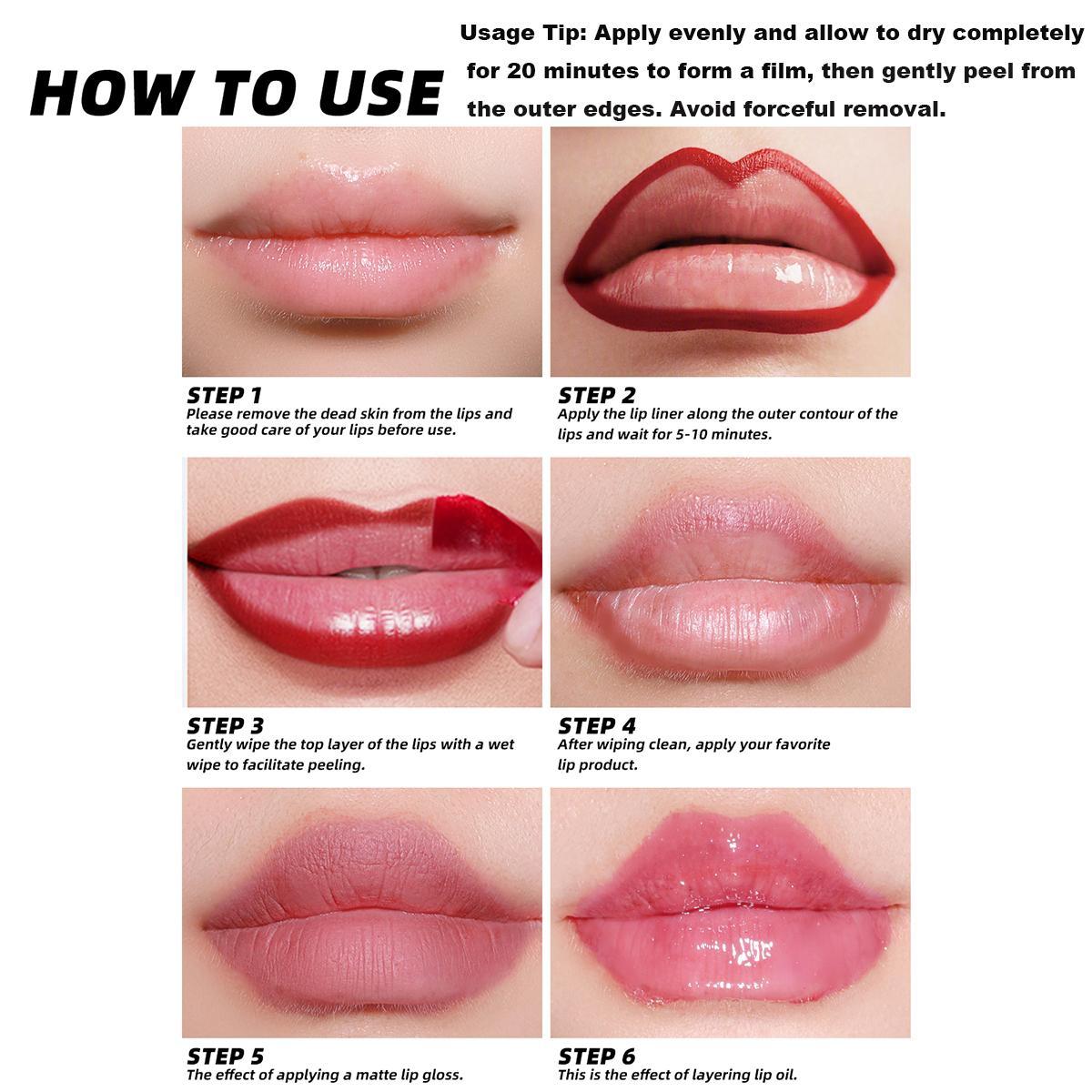 YOUNG VISION Lip Liner Pens Balm with Upgraded, Moisturizing Formula, 3 Counts/set Defines Lips with Smooth, Precise Color Makeup