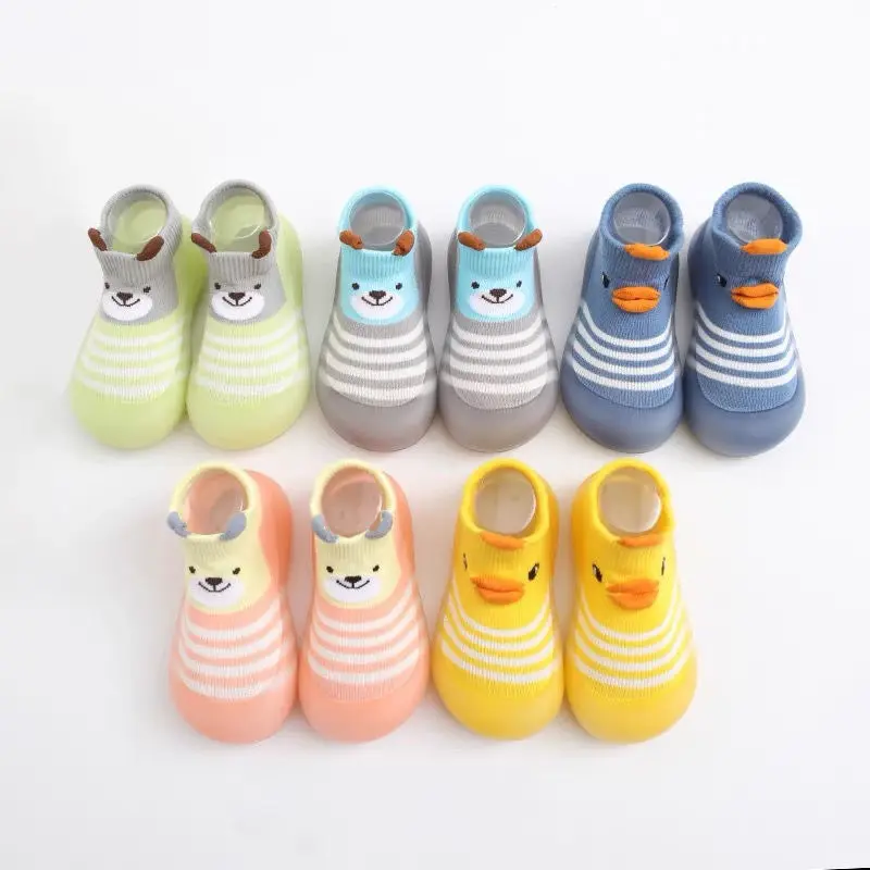 Baby Toddler Shoes Soft Sole Baby Front Shoes Floor Socks Shoes Children's Socks Shoes Non-slip Rubber Sole Cartoon