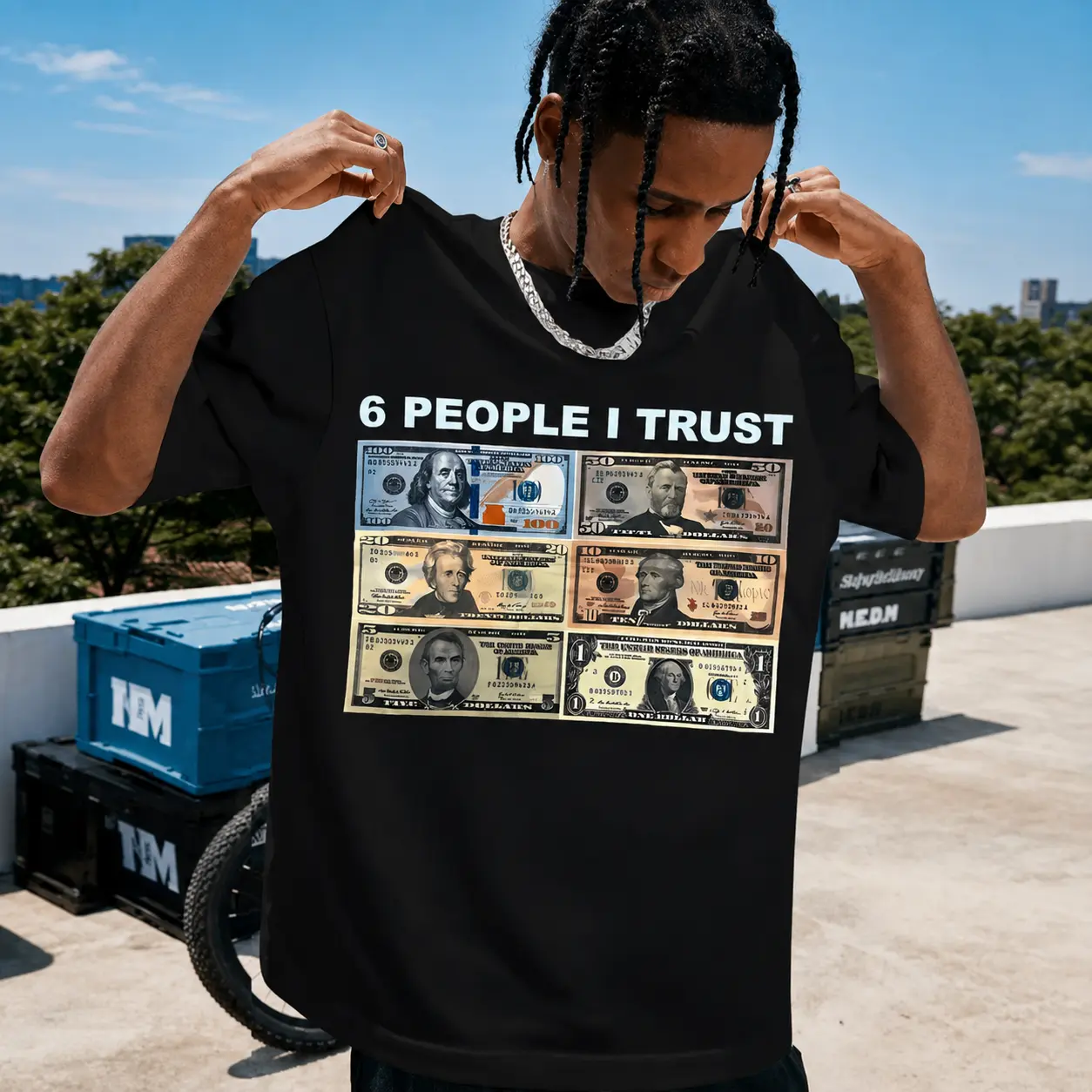 Fashion ✧     Mens 6 People Graphic Cotton T Shirt Casual Round Neck Short Sleeve 100 Cotton Knit Fabric Black With Design Fit Cotton T Shirt