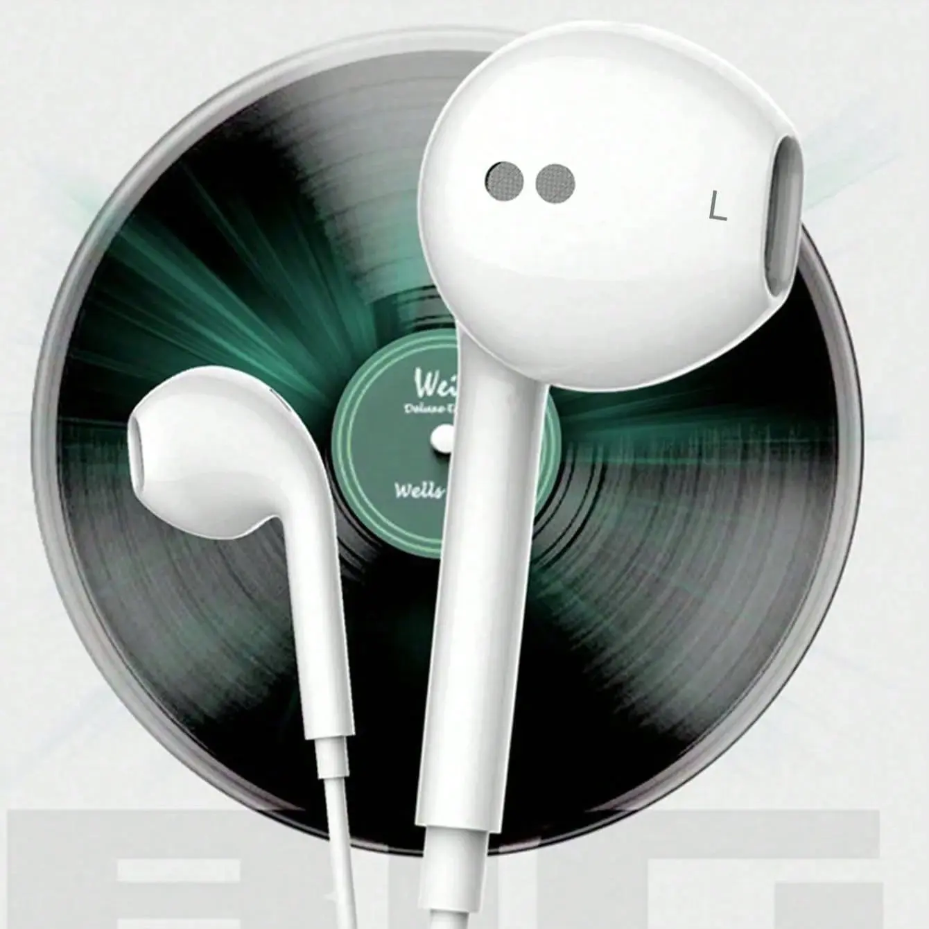 Wired In-Ear Headphones with Lightning Connector, Compatible with iPhone 14/13/12/11/XR/X/8/7/SE/Pro & iPad, Integrated Remote Control for Music, Calls & Volume, Ear-Clip/Ear-Hook Design, Wired Earbuds, Wired electronic earphones