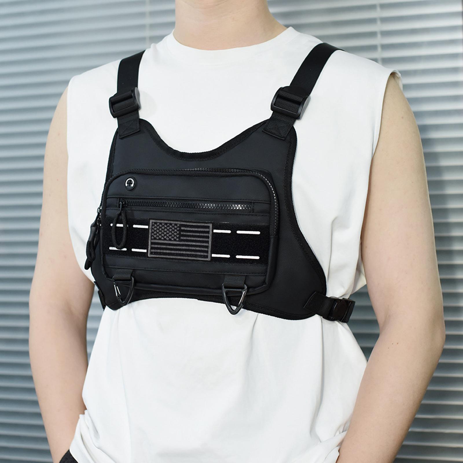 Outdoor Sports Chest Bag Adjustable EDC Travel Chest Pack Anti-Theft Multi-Functional for Workouts Cycling Hiking Motorcycle Accessories NEW