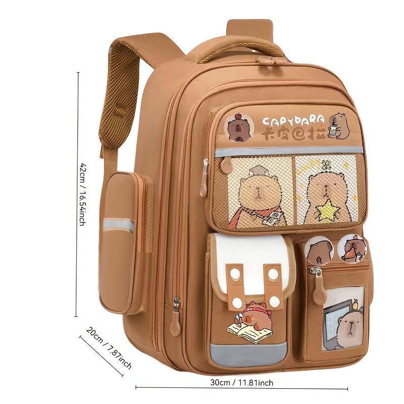 Backpack with Capybara Print - Cute Capy