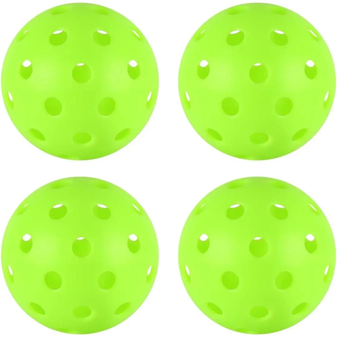 4/6/12/20/50/100 pcs Pickleball Balls,40 Hole Outdoor Pickleball Balls,8mm Precision Drilled-Spaced Pickle Ball Set-Profession Plastic Ball for Pickleballs Paddles and Indoor Floor Sport Court