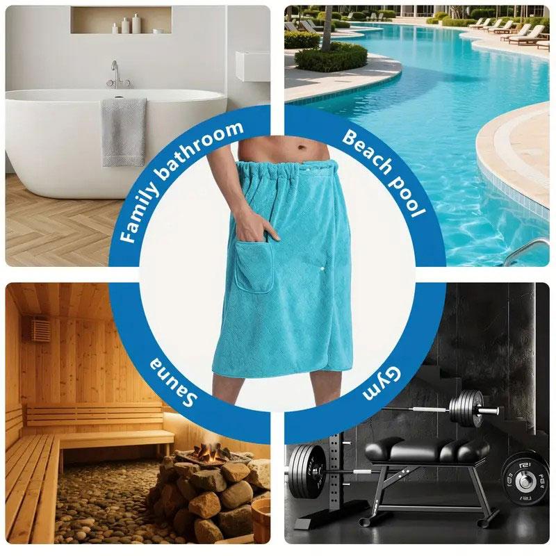 Men'S Large Size Blue Bath Towel - Absorbent Beach & Hotel Towel, 75cm x 150cm, Contemporary Striped Design, Perfect for Swimming & Relaxation, Swimming Accessory | Striped Bath Towel | Absorbent Fabric, Wash Cloths, Premium Bath Towels