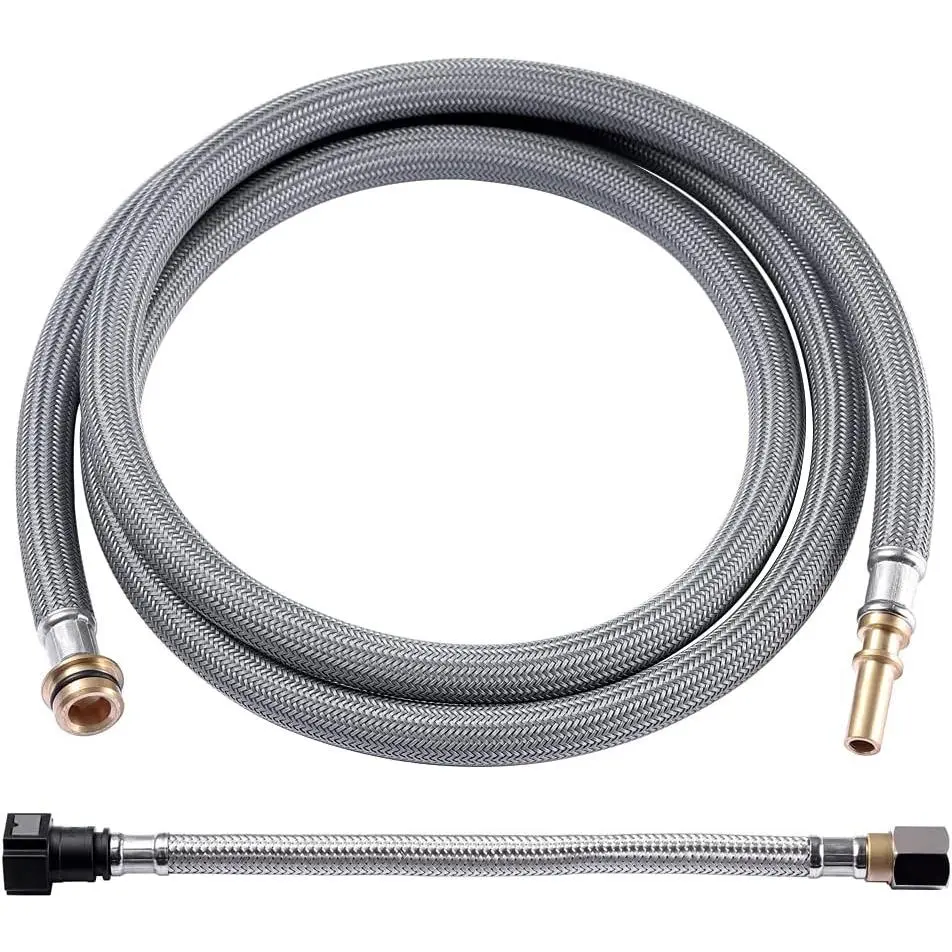Brass Faucet Hose Replacement Kit - Standard Size Brass Parts, Kitchen Faucet Repair Hose Kit Component