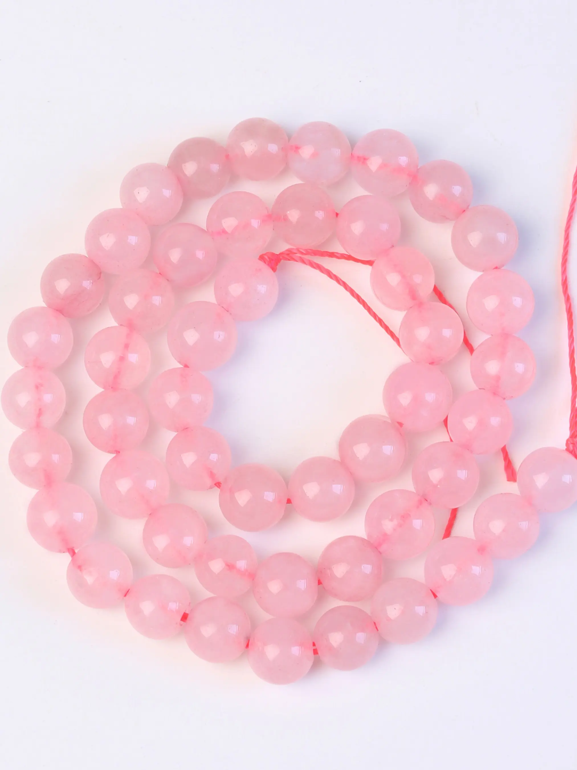 Natural Rose Quartz Round Beads for Jewelry Making, Crystal Beads 4mm to 10mm for DIY Necklaces Bracelets Earrings forjewelry making, Jewelry Making Supplies