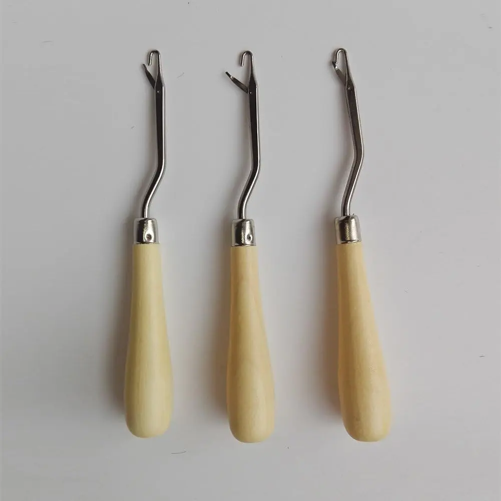 Wooden Holder Latch Crochet 3 count   Hook Dreadlock Tools Craft Dreadlock  Extensions (3pcs)