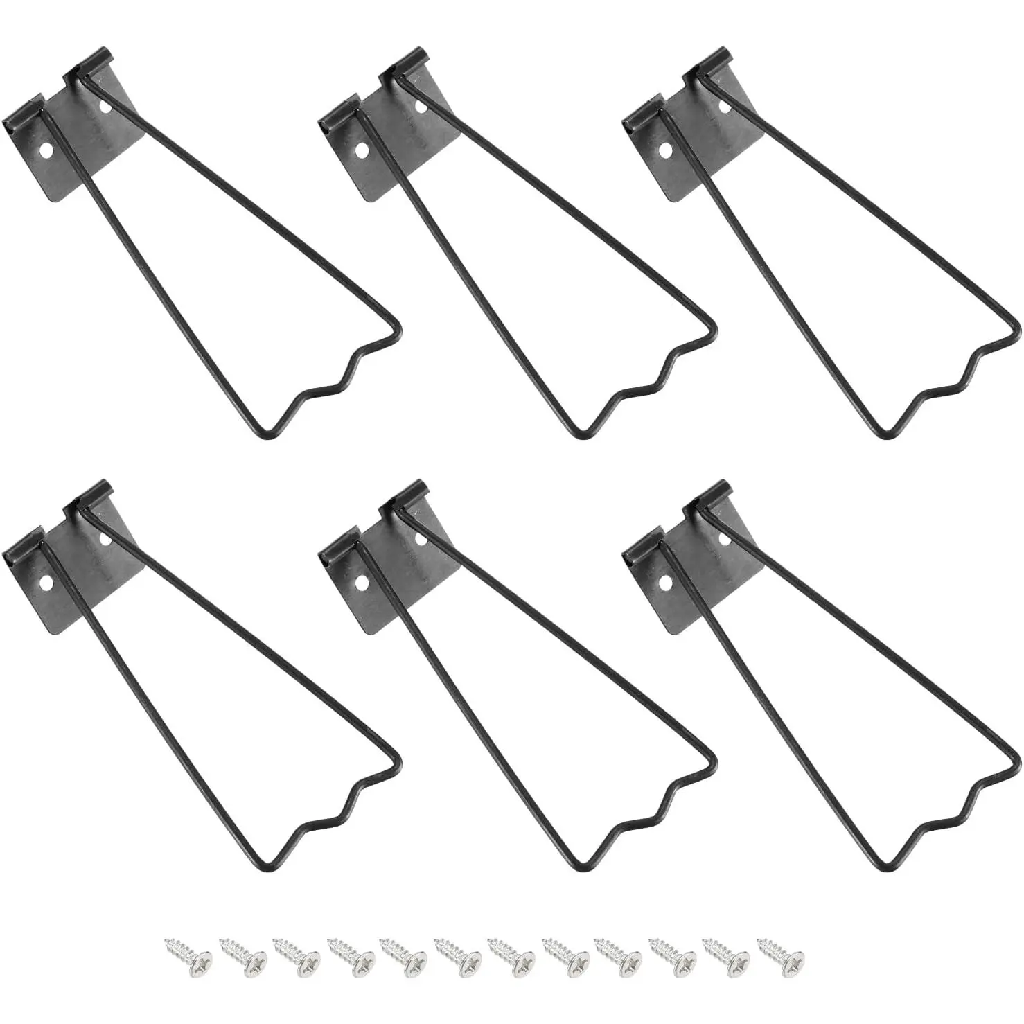 3.39" Easel , 6 Sets Metal Picture Frame  Stand Photo Frame Easel  Support with Screws for Crafts Art Frames Supplies Paintings Display, Black