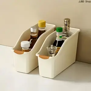 Rectangular Kitchen Cabinet Storage Baskets, Multi-Purpose Countertop Organizer Bins for Snacks Spices Sundries Storage Rack