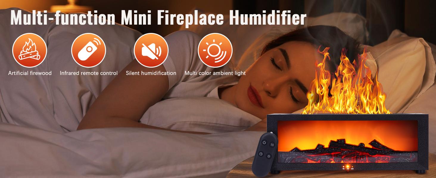Fireplace Humidifier Diffuser Flame Effect & Remote Control for Essential Oils Aromatherapy Air Humidifier for Home Bedroom Office Yoga Fireplace Humidifier Diffuser Flame Effect & Remote Control for Essential Oils Aromatherapy Air Humidifier for Home Bedroom Office Yoga