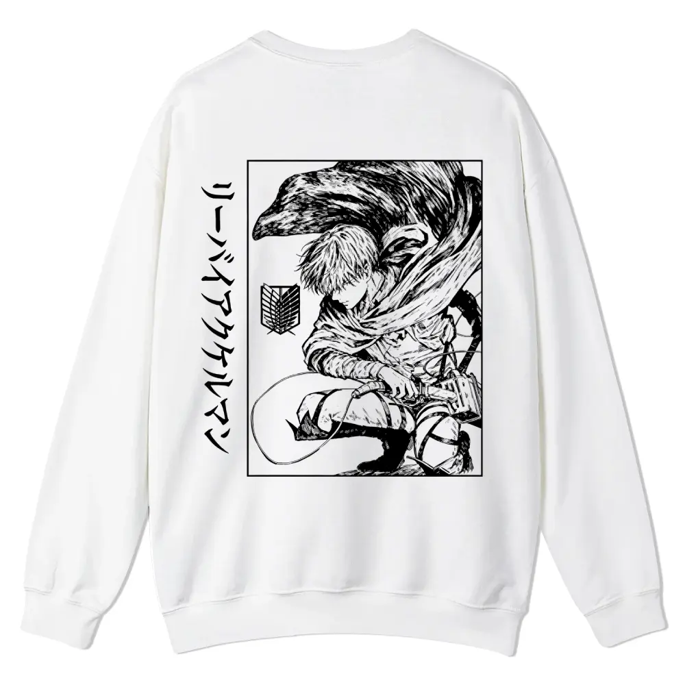 [Vtg90s] Anime 90s Graphic Crewneck Sweatshirt Men’s Funny Graphic Pullover Vintage Streetwear Oversized Sweatshirt Men Casual Vacation Outfit Long Sleeve Top