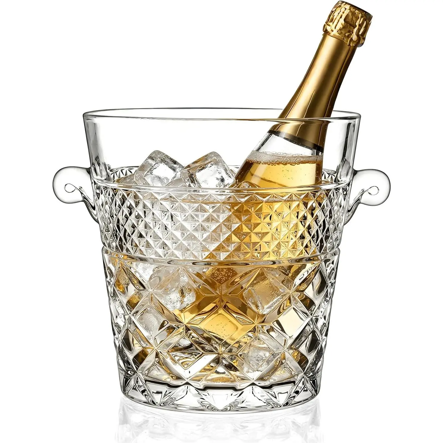 Ice Buckets for Parties, 2-Liter Capacity, Durable Wine and Champagne Bucket, Perfect for Wine, Champagne or Beer Bottles, Perfect Ice Buckets for Parties, BBQs, Weddings, Picnics