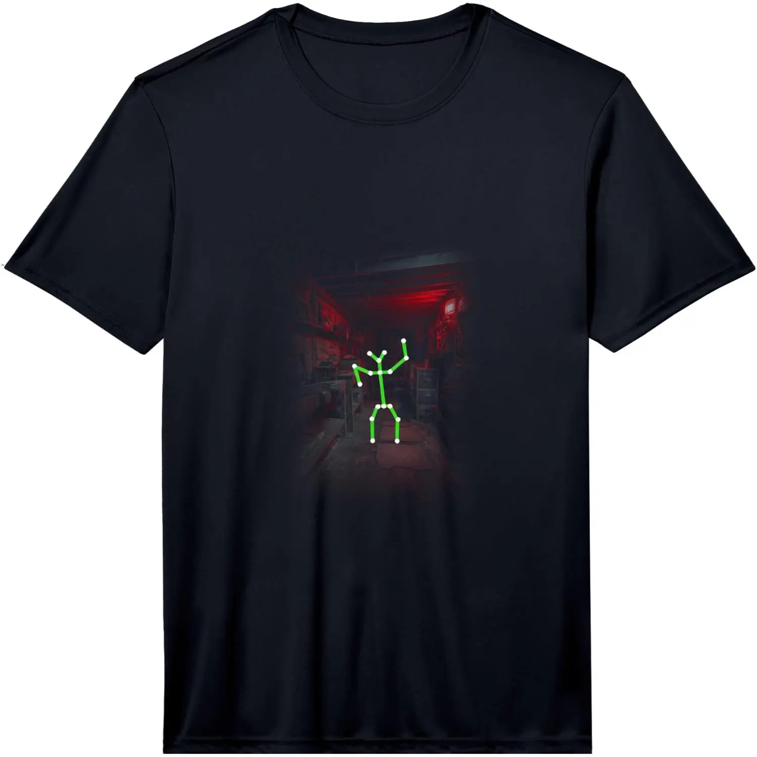 SLS Ghost Hunting Graphic T-Shirt, Paranormal Investigation Evidence Print Short Sleeve Cotton Tee, Haunted Mystery Explorer Casual Shirt