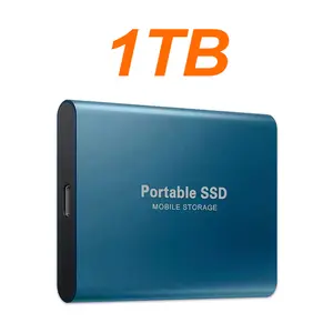 large Capacity External Hard Drive Quiet Operation Mobile Storage SSD USB3.2 Type-C High Speed Solid Stae Disk For PC MAC