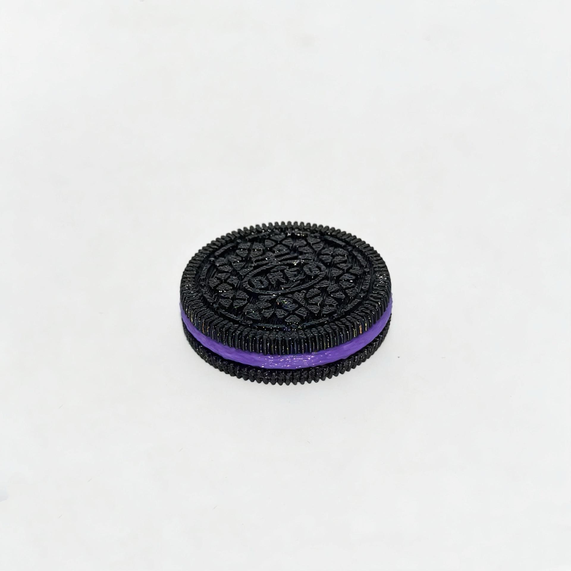 Creative Stress-Relief Fingertip Toy 3D Printed Simulation Oreo Rotating Sound Biscuit Desktop Fun Trendy Decorative Item home relief toy Gear Sensory Hypnotic