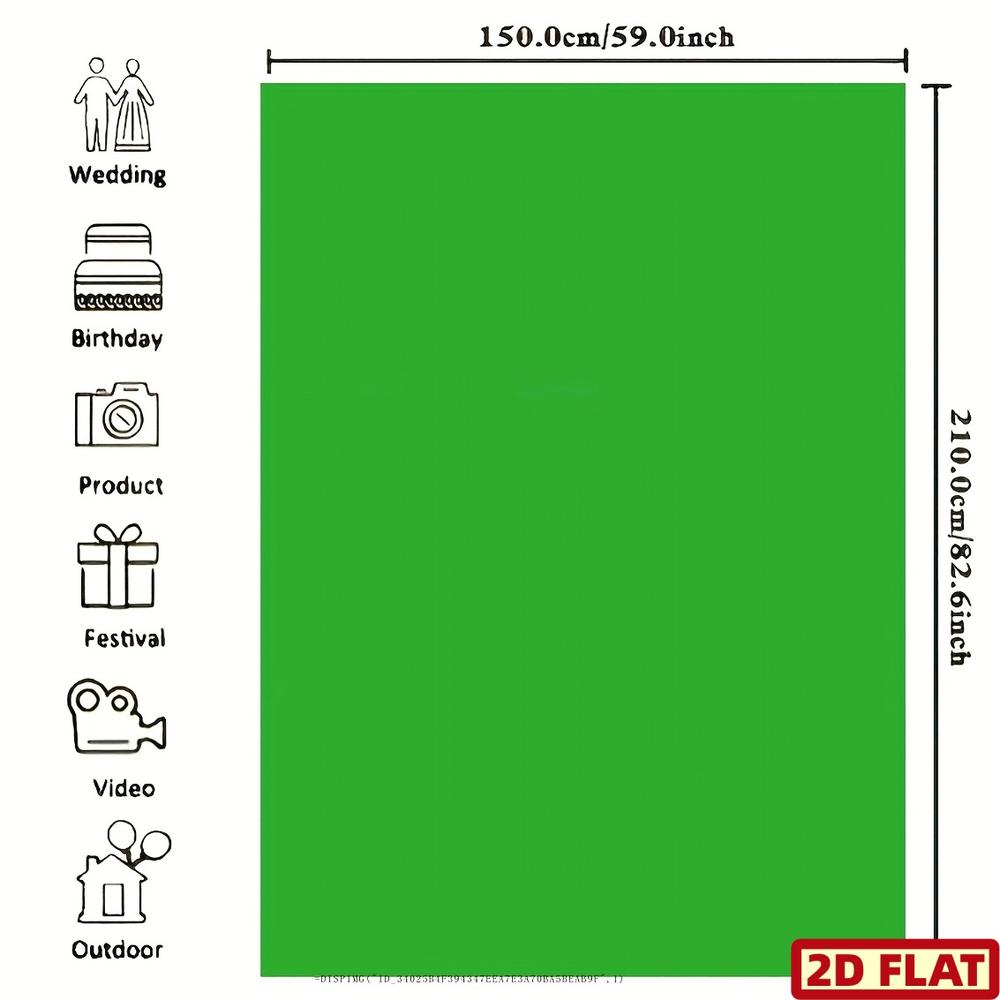 2D Flat Festival Decoration Background Cloth for Photography Live Streaming Event Scene Setup Green Screen Photo Matting Background Party Stage Decor Cloth Multiple  Easy to In Standing Banner - Ornaments
