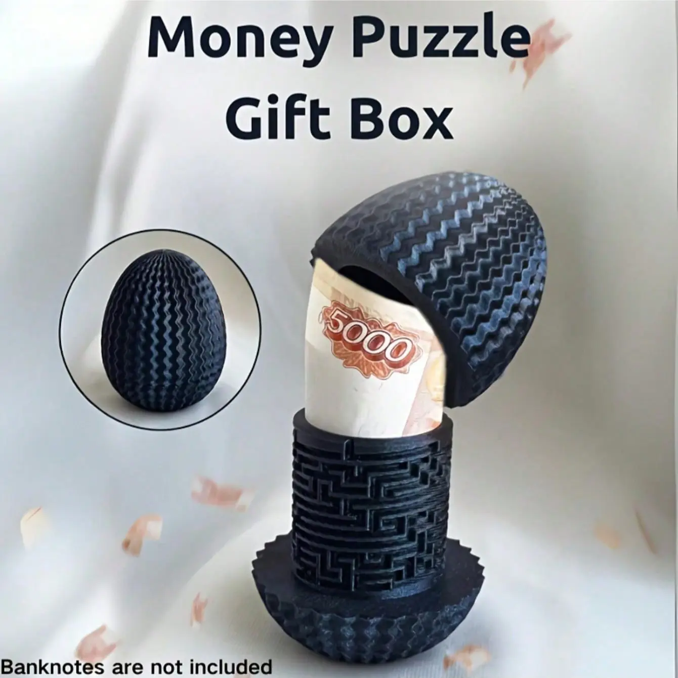 Money Maze Puzzle Box, Hidden Surprise Puzzle Wedding Gift, Easter Gift, Brain Teaser, Fantasy Theme, Outdoor Decor Collection, Brain Teaser Puzzles