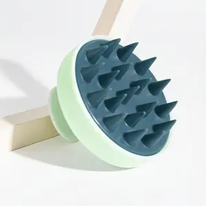 1 Pc Soft Silicone Hair Massage Brush - Silicone Shampoo Hair Brush - Hair Washing Comb, Soft And Comfortable, Exfoliates Scalp Dead Skin