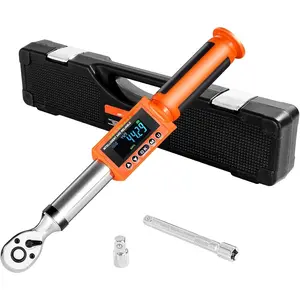 Digital Torque Wrench, 3/8-Inch Drive, 4.94-99.57 lbf-ft, 72-, +-2% Precision  Wrench with Preset Function, Audible Alert, and LED  for Automotive and  Use