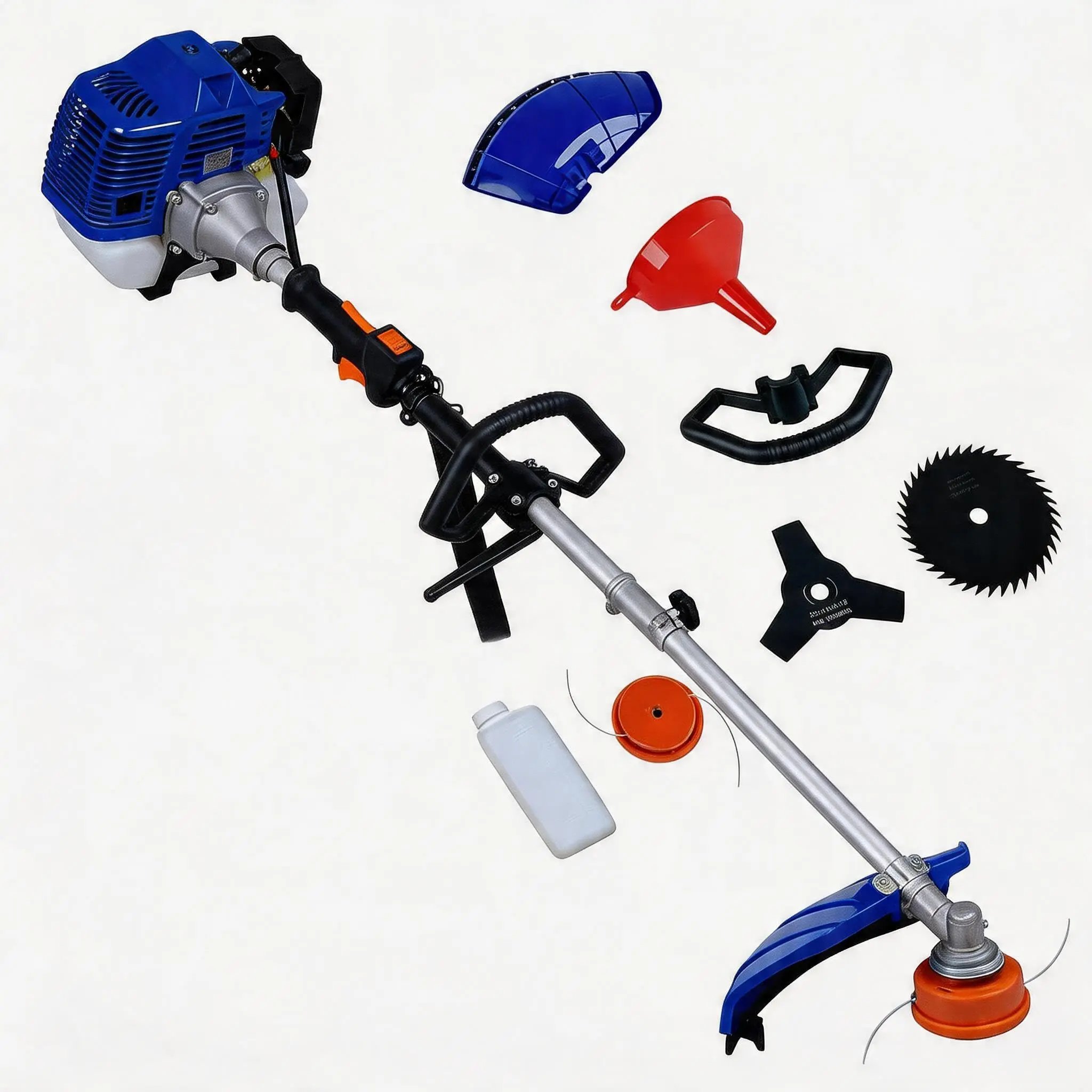 【GARVEE】3-in-1 52cc Gas-Powered Brush Cutter – 2-Stroke Engine – Includes Grass Trimmer & Edger – Durable Garden Tool for Lawn, Weed, and Shrub Maintenance