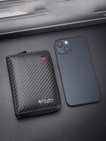 Men's Minimalist Plain Color Zipper Wallet, Casual Trendy Versatile High-quality Daily Wallet, Fashionable Wallet for Daily Use