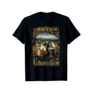 Medieval Knight Medieval Stone T-Shirt - 100% Cotton Breathable Short Sleeve Shirt with Medieval Art Print, S-XXXL Black, Year-Round & Ideal Gift for History Buffs
