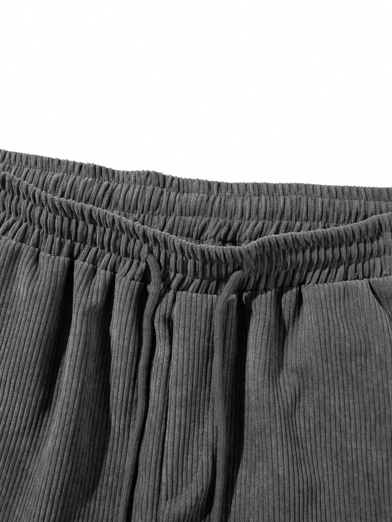 Men's Regular Fit Ribbed Shorts, Casual Comfy Breathable Loungewear Homewear Shorts for Summer, Men's Bottoms for Daily Wear, Nightwear, Menswear