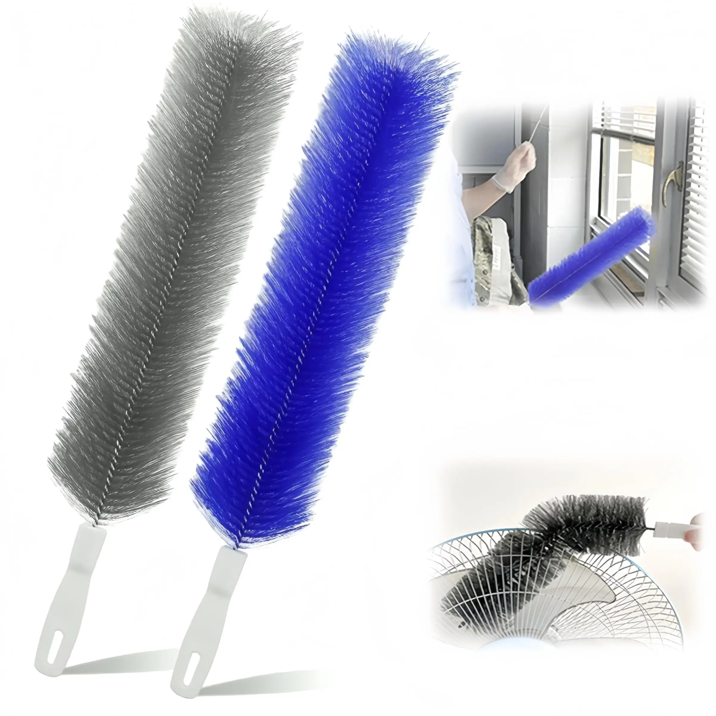Bendable Lightweight Microfiber Head, 2026 Fan CleanerBrush Reusable Dust Remover Washable ldealfor Electric Fans Air Conditioning, Home CarVents, Curtain