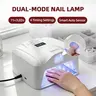 Full Coverage Quick Dry Dual Mode Smart Gel Nail Lamp, Zone Solidification Without Damaging Nails, Portable Nail Tool, UV/LED Light, LED Nail Lamp for Gel Polish