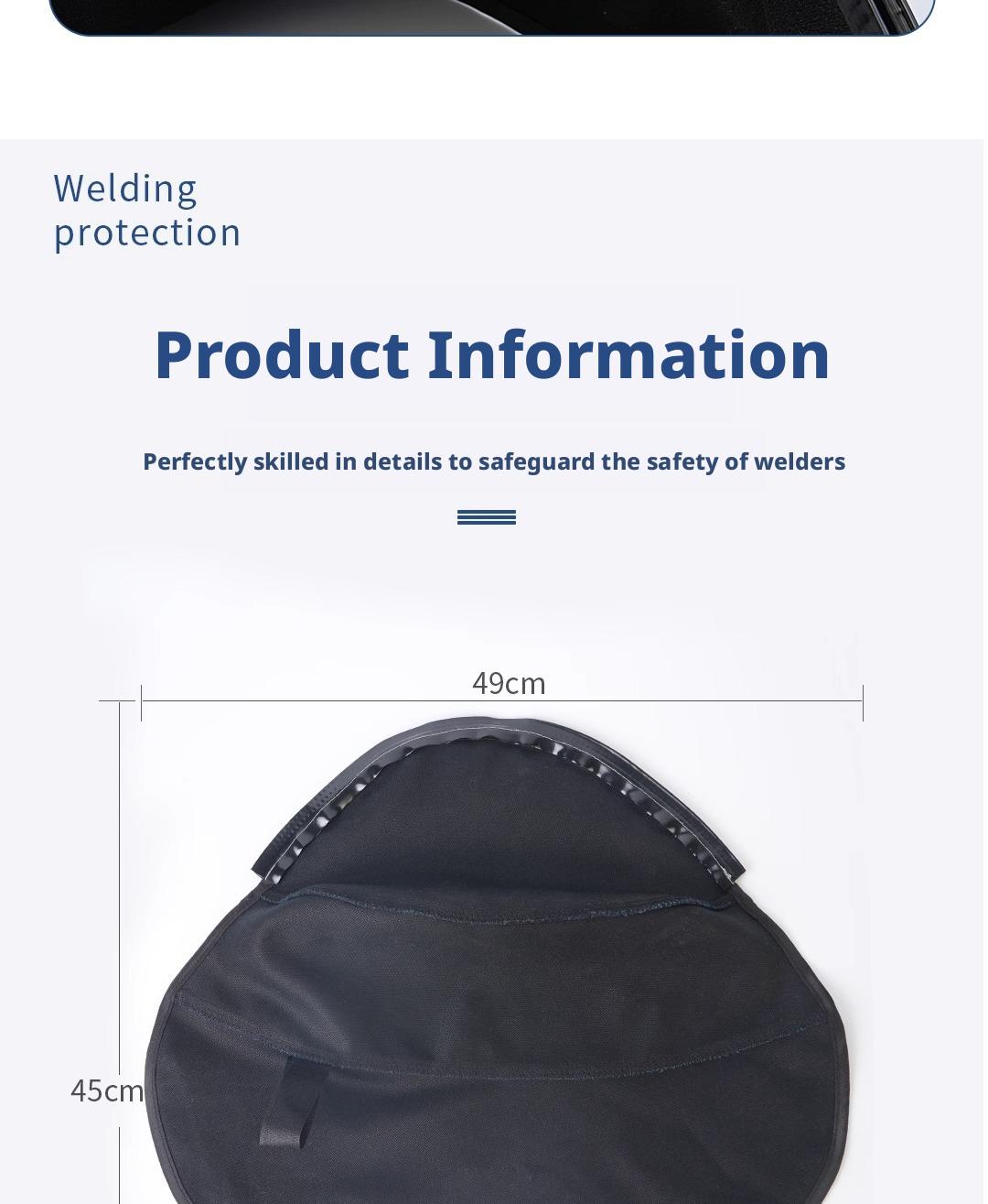 Welding Face-proof Hood, Front And Rear Cloth Covers, Welding Helmet Accessories, Welding Flame-retardant, Anti-spatter, Anti-backlight, Anti-scalding Protective Cover, Welder Gifts. dark  mode  glasses diy  welding  tool