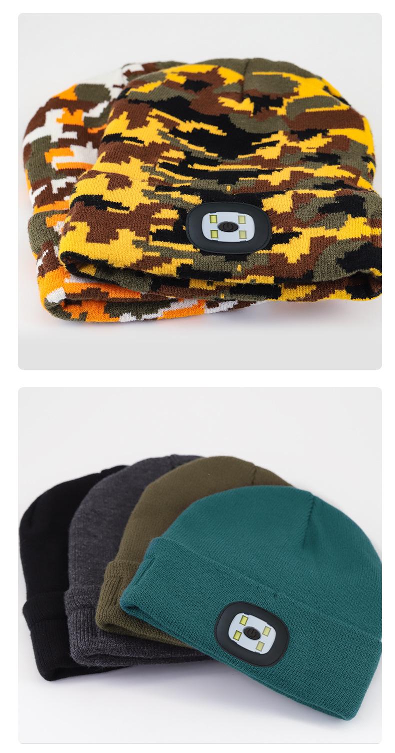 Bluetooth Beanie with Light, Unisex USB Rechargeable  LED Flashlight Hat with Cordless Headphones, Unique Christmas Birthday Gifts for Men Husband Teen Warm