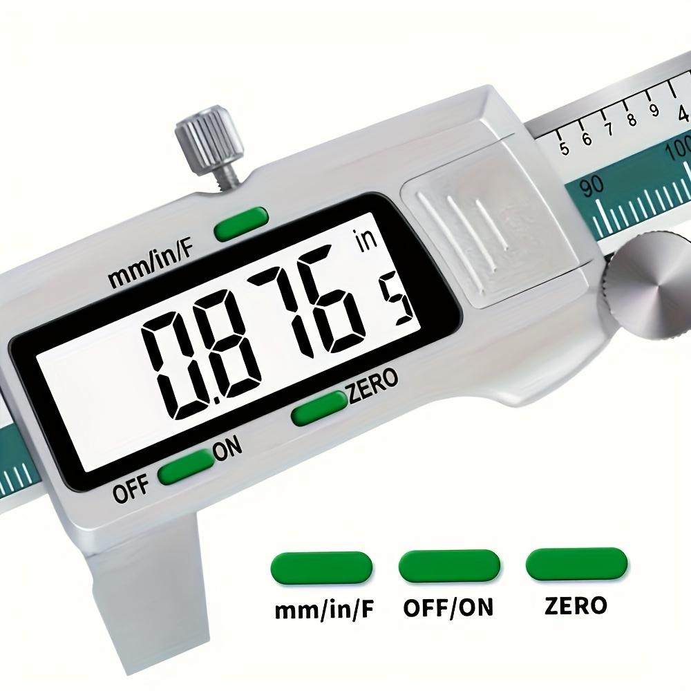 ET50 Digital Caliper 150mm – High Precision Vernier Caliper with 0.01mm Accuracy, Fraction/MM/Inch Conversion, LCD Display, Stainless Steel, Durable Measuring Tool for DIY, Engineering, Workshop, Metalworking, Woodworking, and Home Use