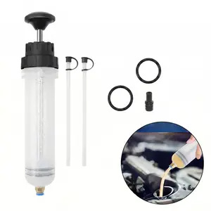 200 CC Fluid Extractor, Oil Extractor Pump, Oil Suction Pump Syringe with Two 9.2" Extension Tubes, Vacuum Siphon Pump, Automotive Oil Change Tools for Gasoline,TikTokShopBlackFriday fathersdaygift-YY0