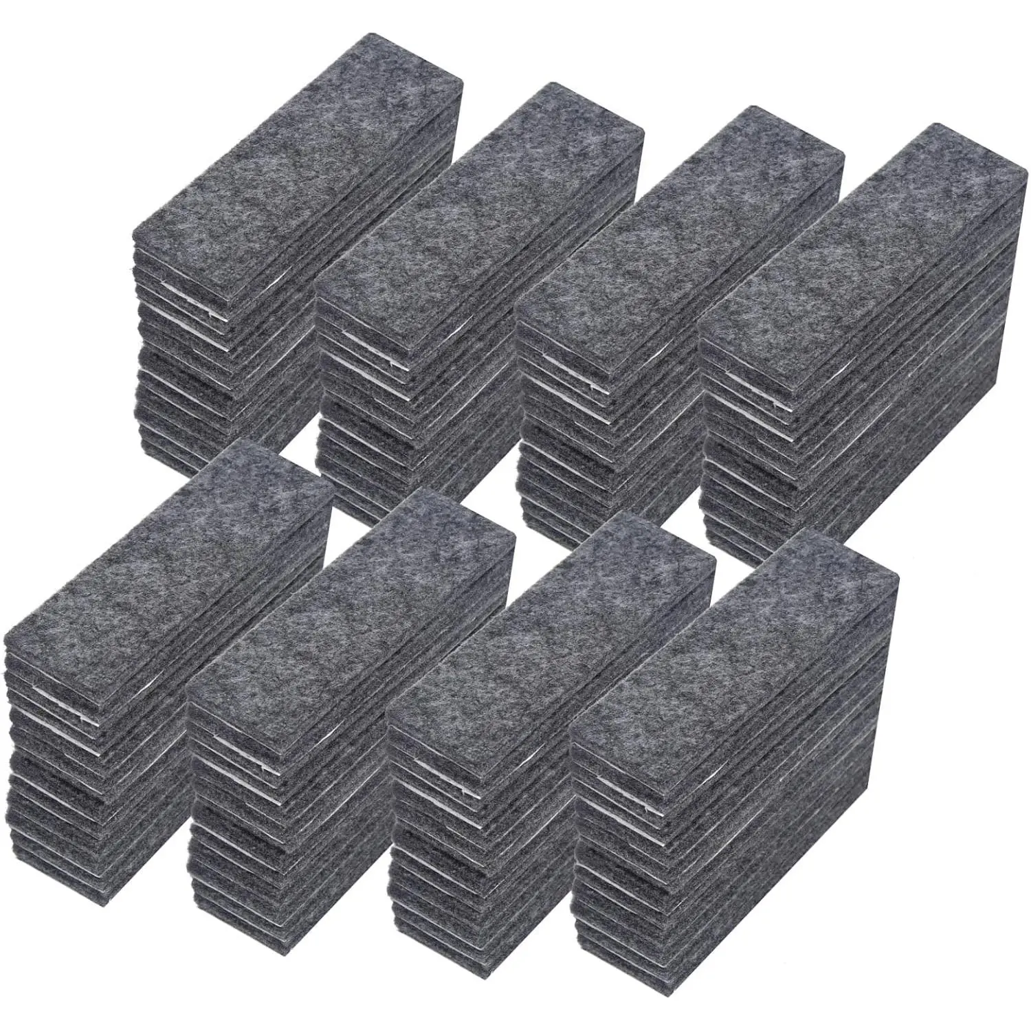 Wall Protector from Furniture, 70 count Headboard Stoppers, Self Adhesive Headboard Wall Protector Protects Walls from Knocks, Suitable for Bedside, Cabinet, Chair, Sofa (3.5" x 1.1" x0.2") Grey