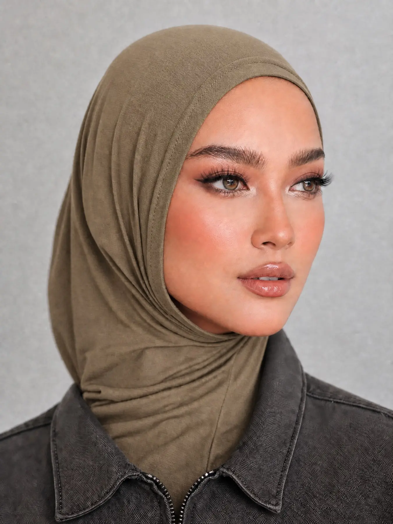 Women's Quick-Dry Plain Headscarf, Elegant Wrap Design, Sun Protection & Breathable, Ideal for Evening Wear, All-Season Use