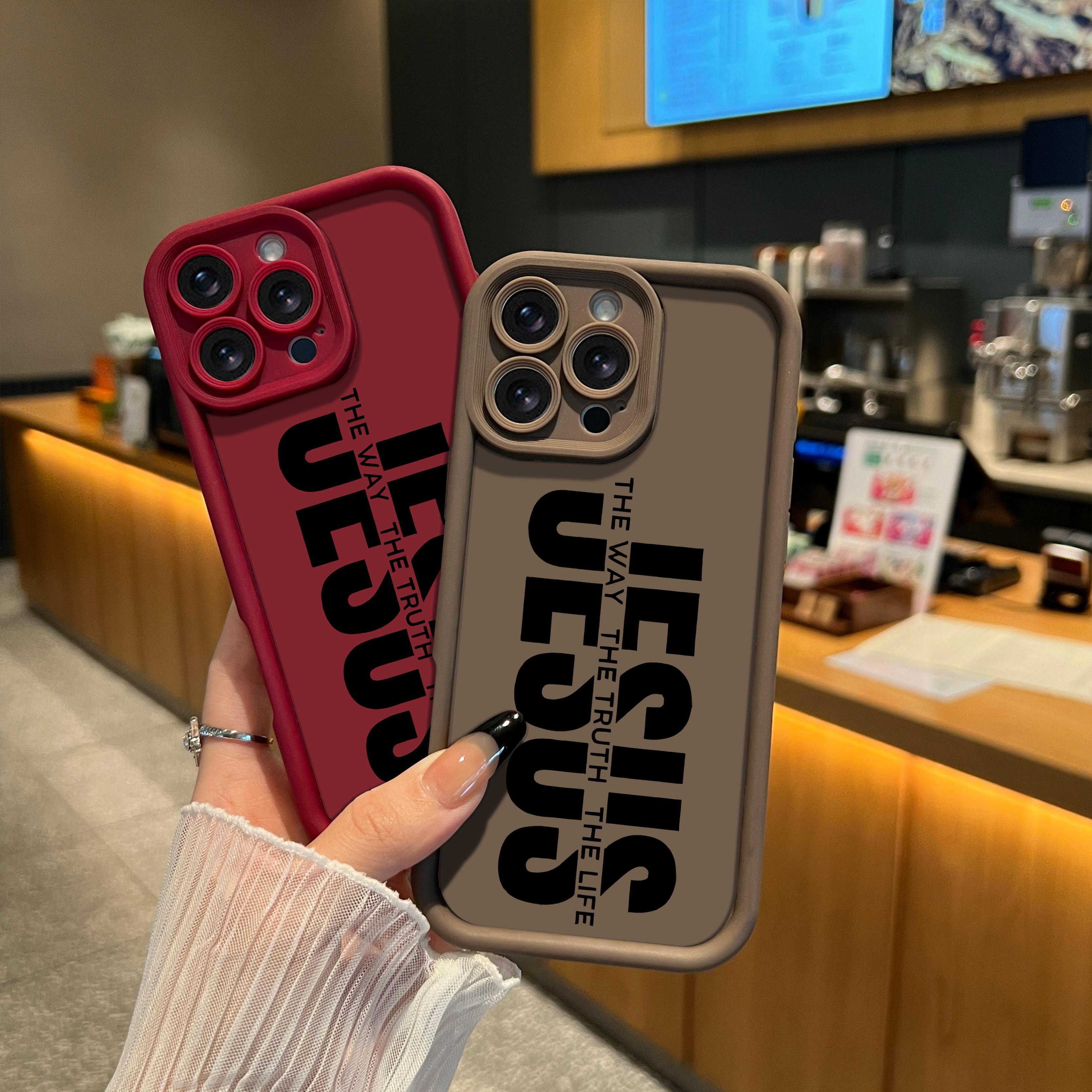 DarlingCase Jesus Truth Road Fashion Pattern TPU Phone Case for iPhone 17 16 15 14 Plus 13 12 11 Pro Max Comfortable Military Grade Anti Fall and Anti Scratch All Inclusive Phone Case