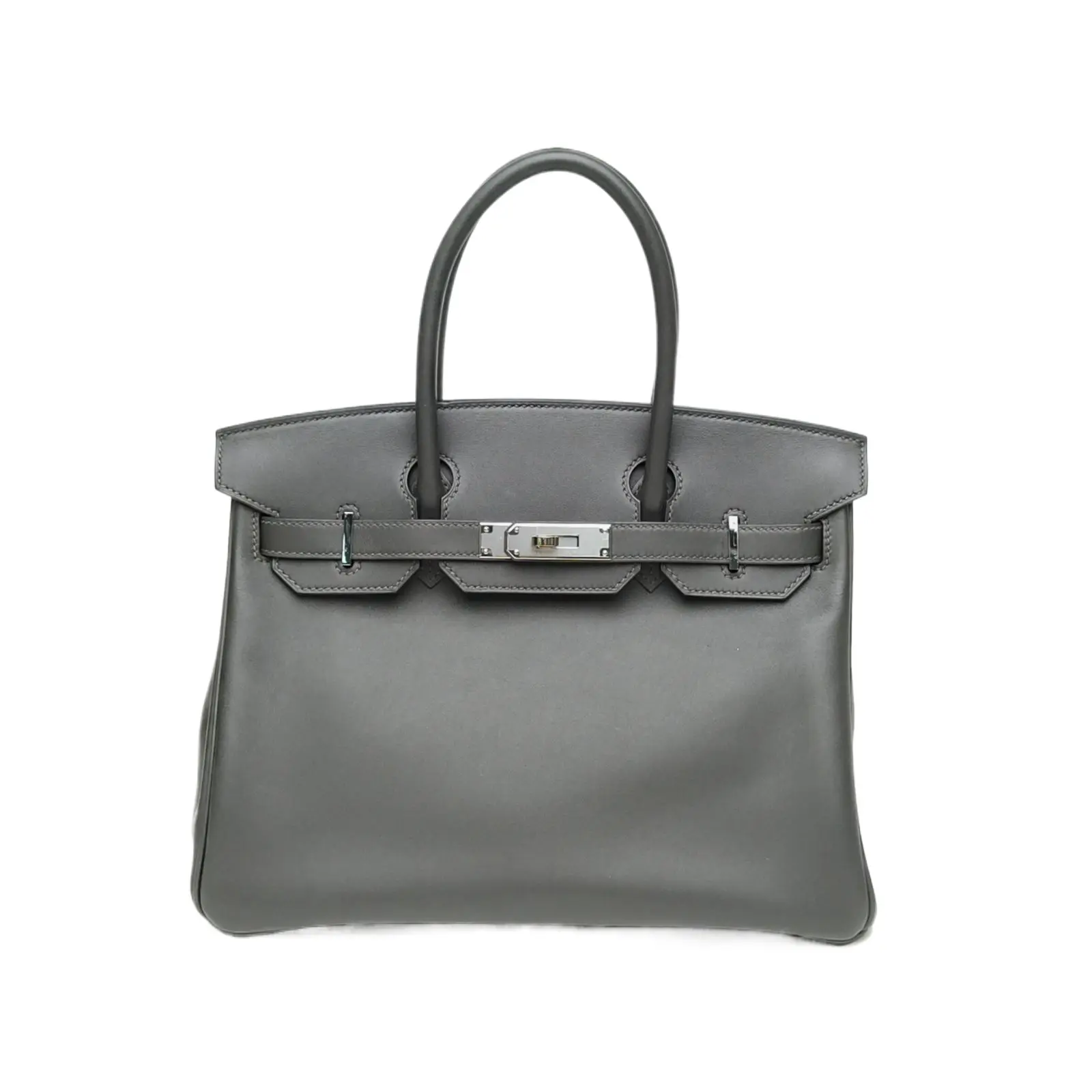 Pre-owned HERMÈS 【TIANA】HERMES Birkin 30 Gris Étain(8F) JonathanP236274078