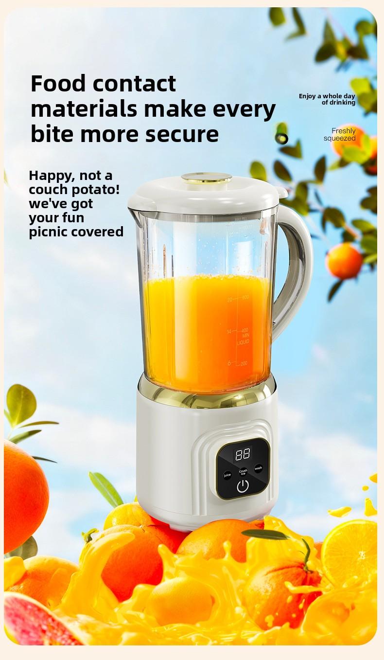 New dual-blade juicer, wireless electric large-capacity juice maker, portable blender for fresh juice