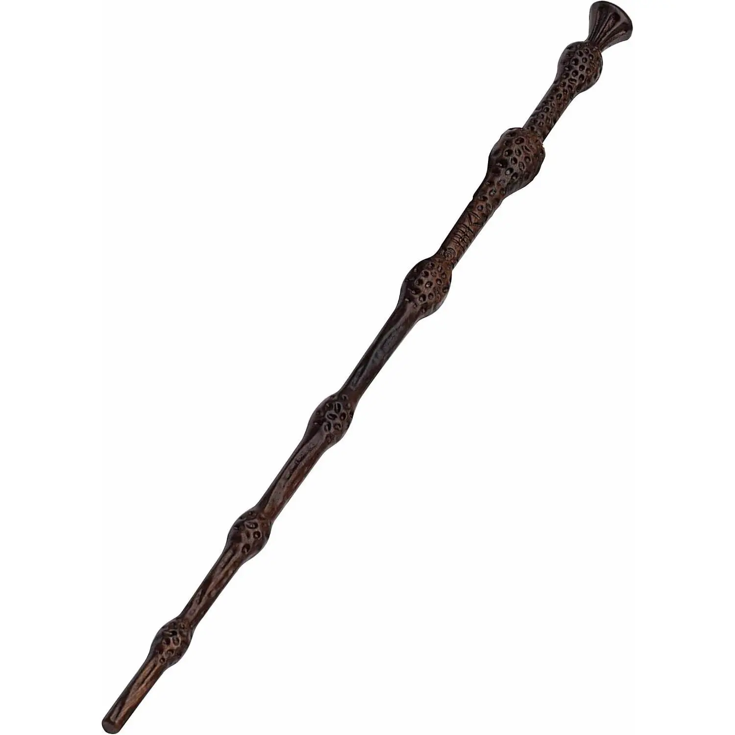 Hand Carved Wooden 15 Inch Magic Wand for Wizards Witches, Ideal for Collection, Magical Gift for Halloween Christmas Birthday Party (S3)