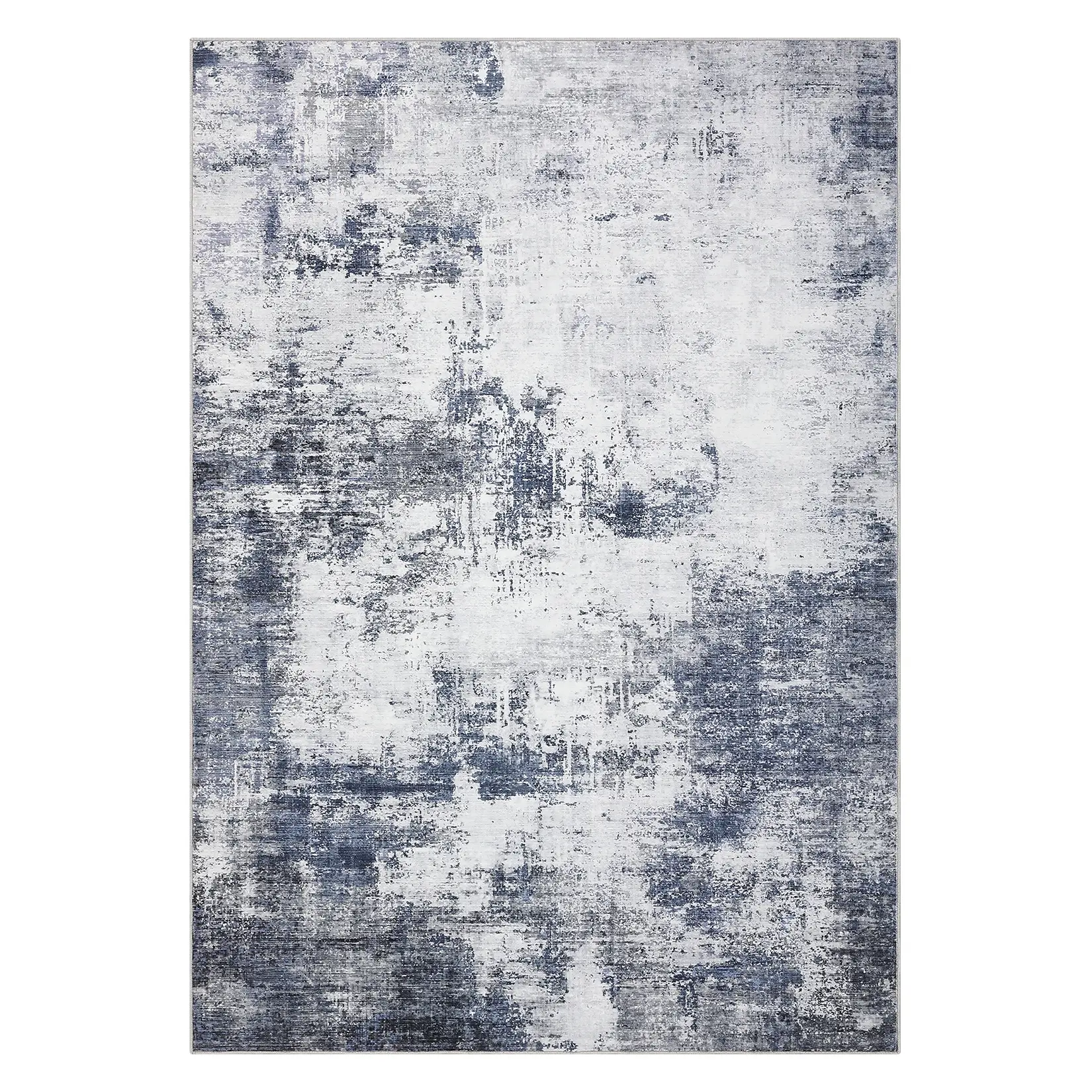 Modern Abstract Outdoor Area Rug – Washable, Non-Slip, Spot Resistant, Soft Low Pile – Versatile Door Mat for Patio, Porch, Entryway