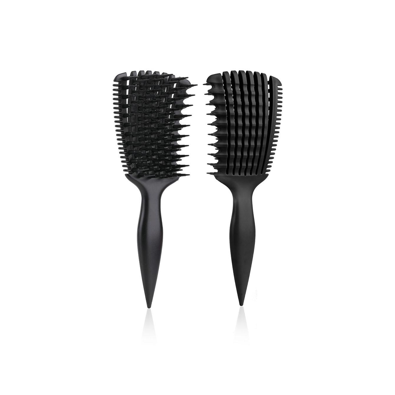 Soft Elastic Bristle Brush, Dry & Wet Use Hair Comb, Easy Detangling & Curl Care, Home Wet Combing, Smooth Curls, Hair Styling Combs
