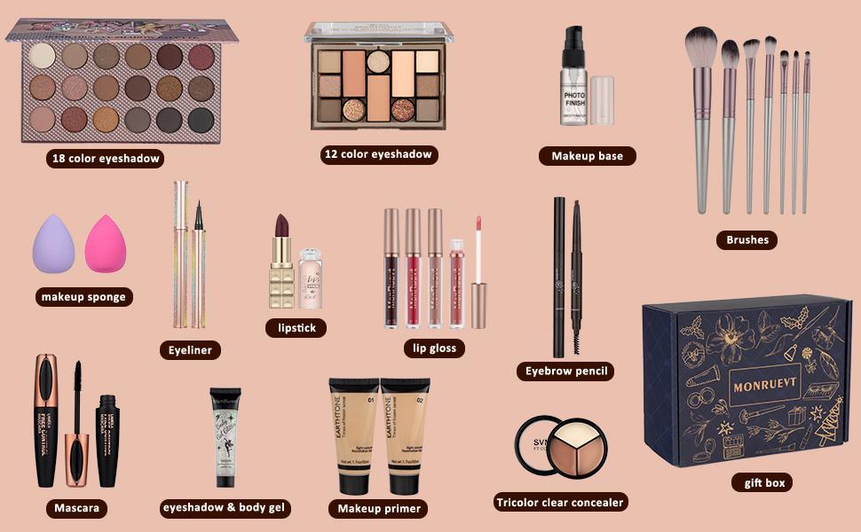 Makeup Kits for Teens Makeup Kit for Women Teenager Full Kit Makeup Set Gift for Teen Girls Eyeshadow Palette Foundation Concealer Makeup Set for Girls