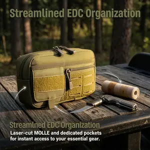 2026 New Laser-Cut Tactical Outdoor/Military-Style Waist-Mounted Pouch – Multifunctional Accessory & Medical First Aid Kit