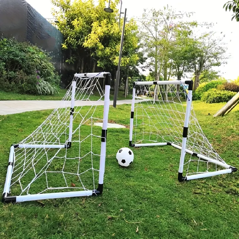 [Football Goal Net] 2pcs 92cm Portable Double Football Goal |     Indoor and Outdoor Sports Equipment, Football Training Net