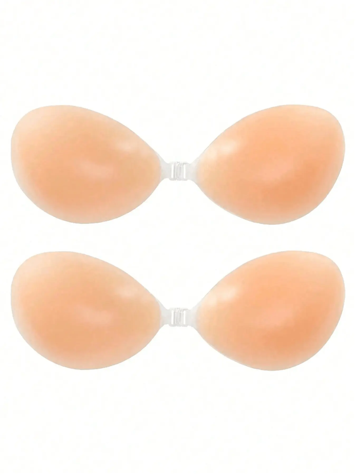 Women's Silicone Casual Comfy Bra Set, Invisible Adhesive Push-Up Bras, Strapless Seamless Wire-Free Support, Transparent, Hand Washable, Bra Accessories