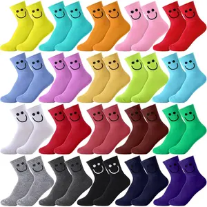 20 Pack Crazy Funny Emotion Socks  Women Crew Soft Cotton Socks, 20 Different Fun Designs