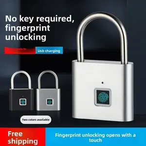 Smart Fingerprint Lock, Keyless Waterproof Anti-Theft Small Lock, Gym Storage Cabinet Luggage Backpack Drawer Warehouse Universal Fingerprint Lock