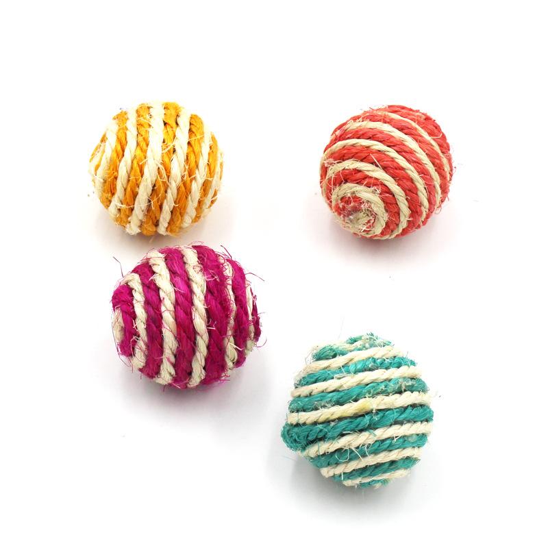 Cat sisal ball, cat toy ball, cat teasing and walking toy, cat scratching ball, pet supplies