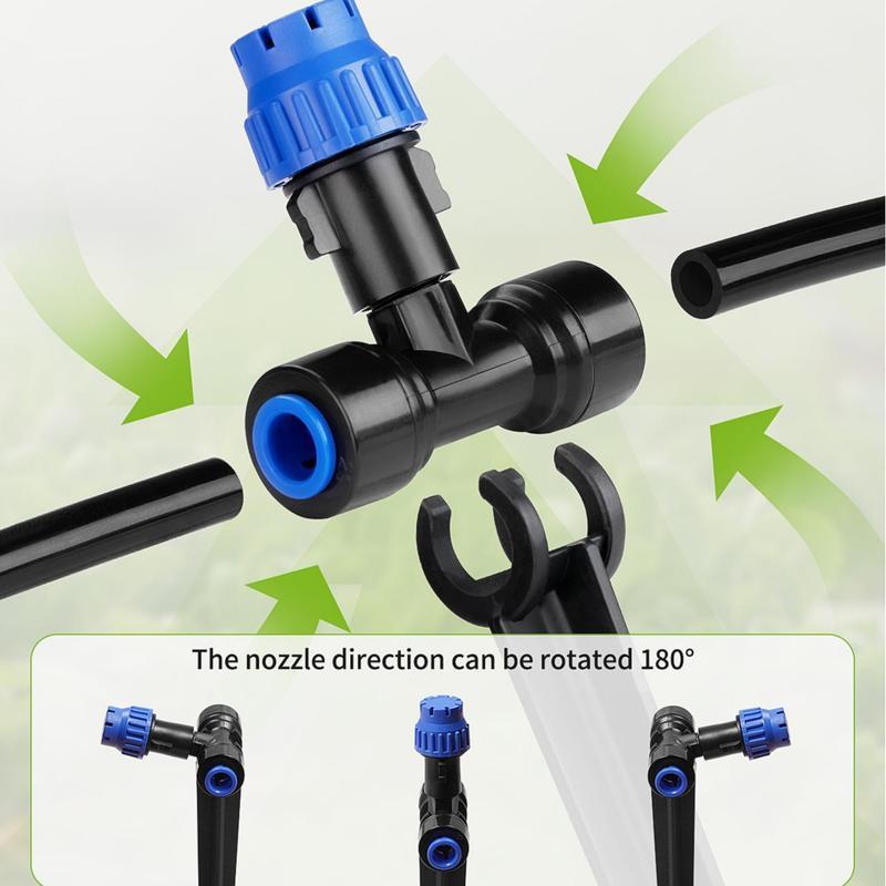 Automatic Drip Irrigation Kits with Water Timer, Quick Connector for Garden Watering, Easy Programmable Hose Timer for Outdoors, Garden Irrigation System, Automatic Watering Devices